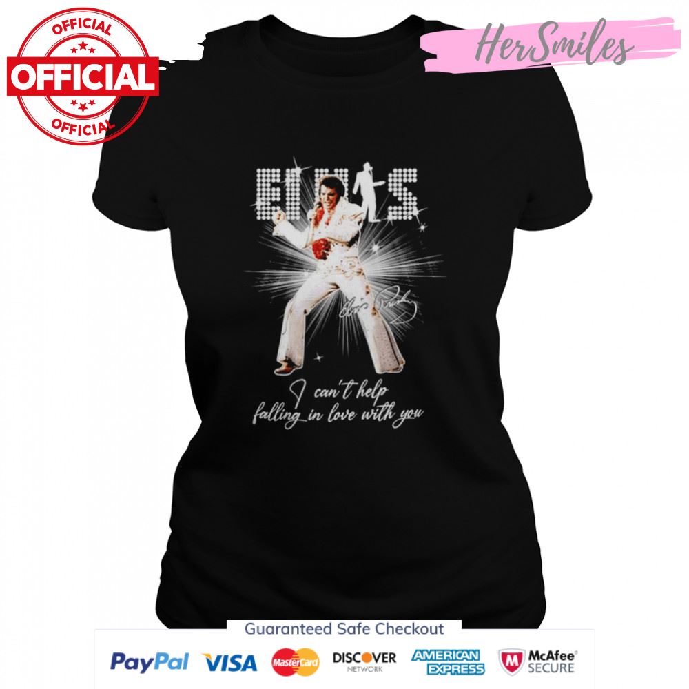 Elvis Presley I can’t help falling in love with you signature shirt