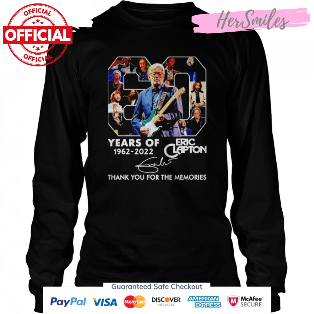 Eric Clapton 60 Years Of 1962 2022 Thank You For The Memories Signature ...