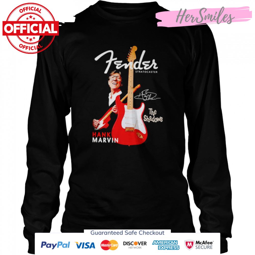 Fender stratocaster Hank Marvin the shadows signature shirt Fender stratocaster Hank Marvin the shadows signature shirt