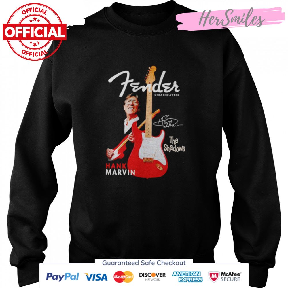 Fender stratocaster Hank Marvin the shadows signature shirt Fender stratocaster Hank Marvin the shadows signature shirt