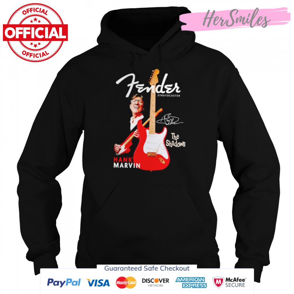 Fender stratocaster Hank Marvin the shadows signature shirt Fender stratocaster Hank Marvin the shadows signature shirt