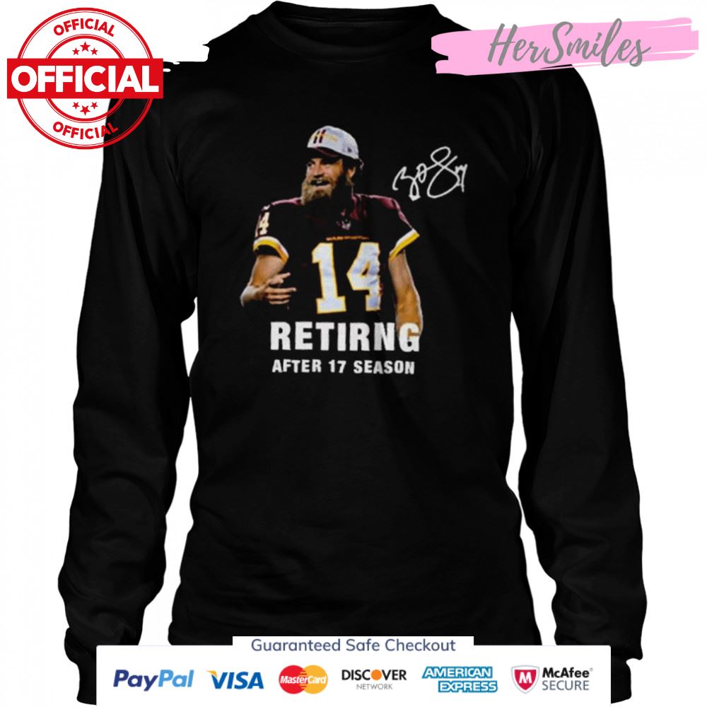 Fitzpatrick retiring after 17 season in nfl signature shirt Fitzpatrick retiring after 17 season in nfl signature shirt