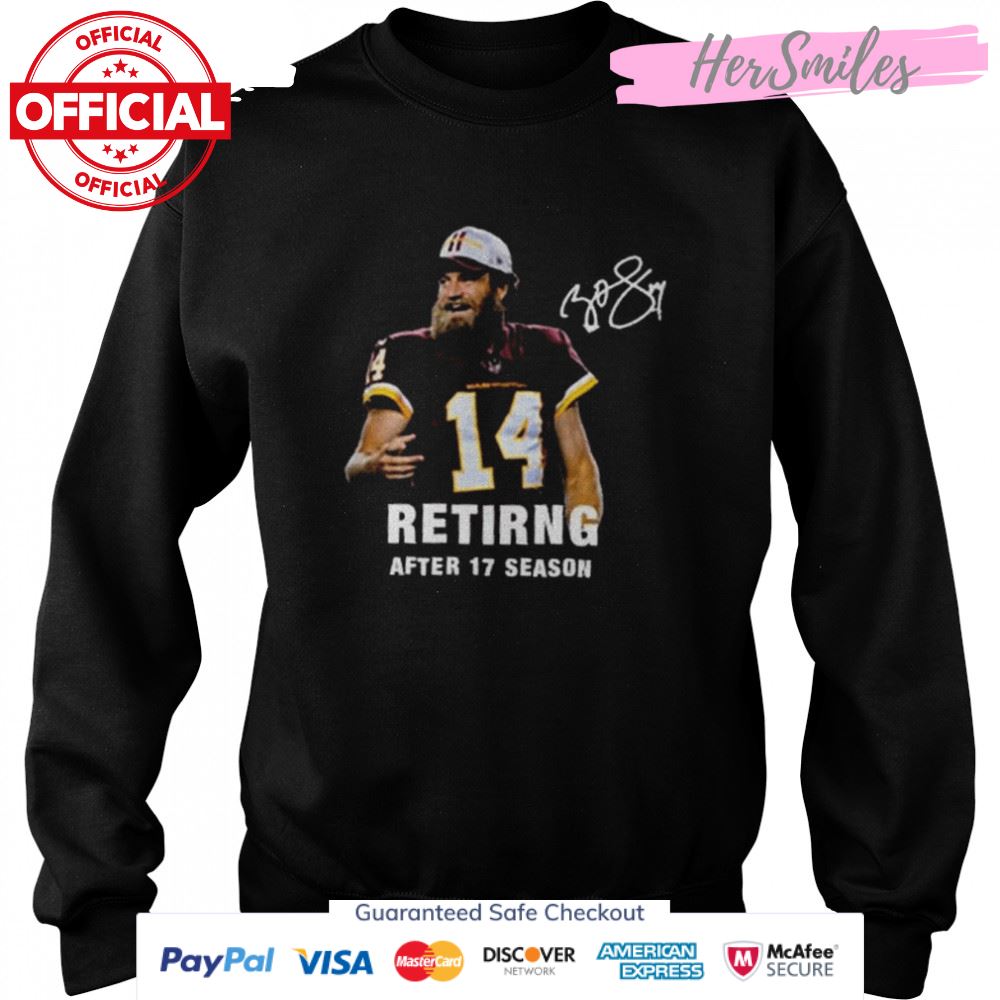 Fitzpatrick retiring after 17 season in nfl signature shirt Fitzpatrick retiring after 17 season in nfl signature shirt