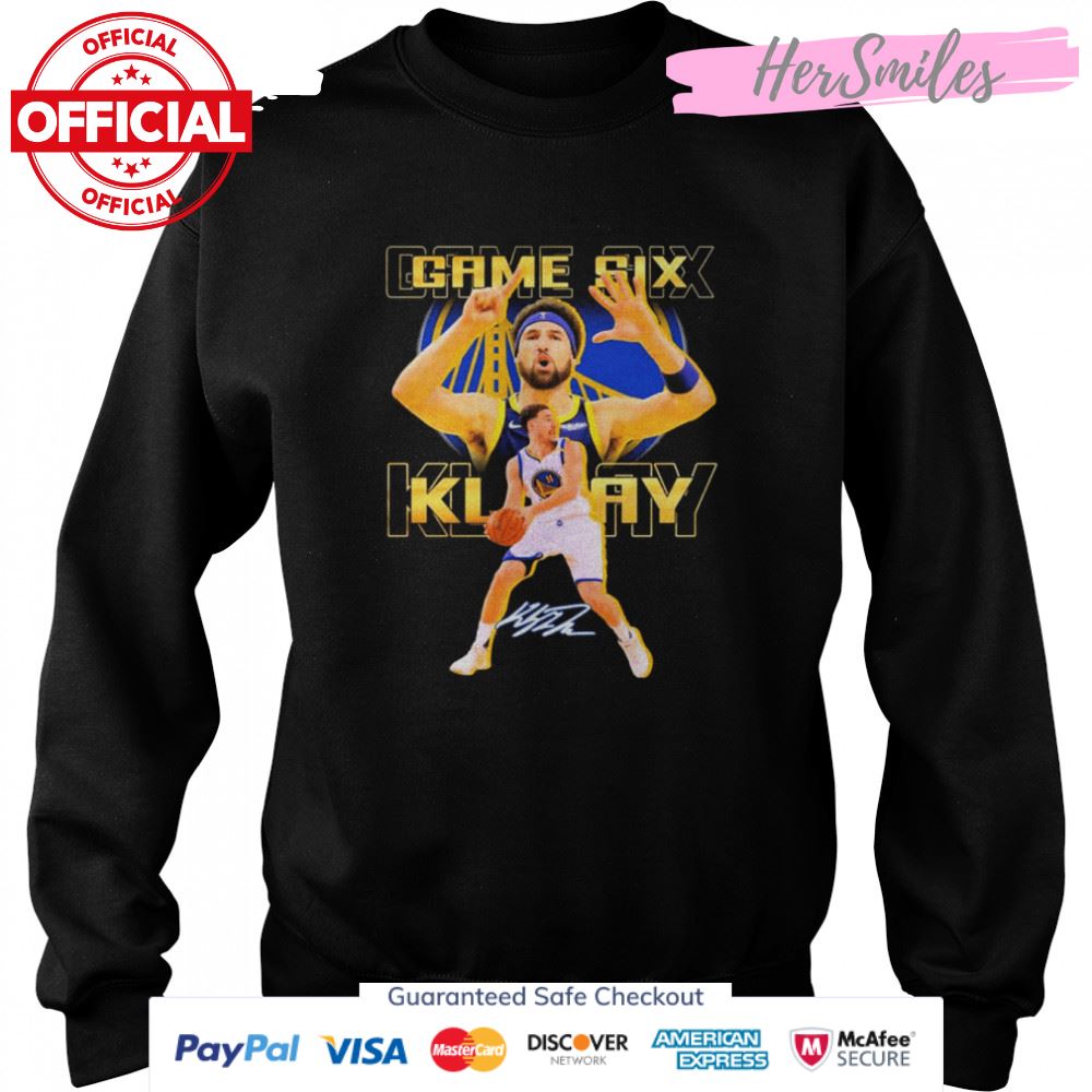 Game Six Klay Thompson NBA Champions Signatures Shirt Game Six Klay Thompson NBA Champions Signatures Shirt