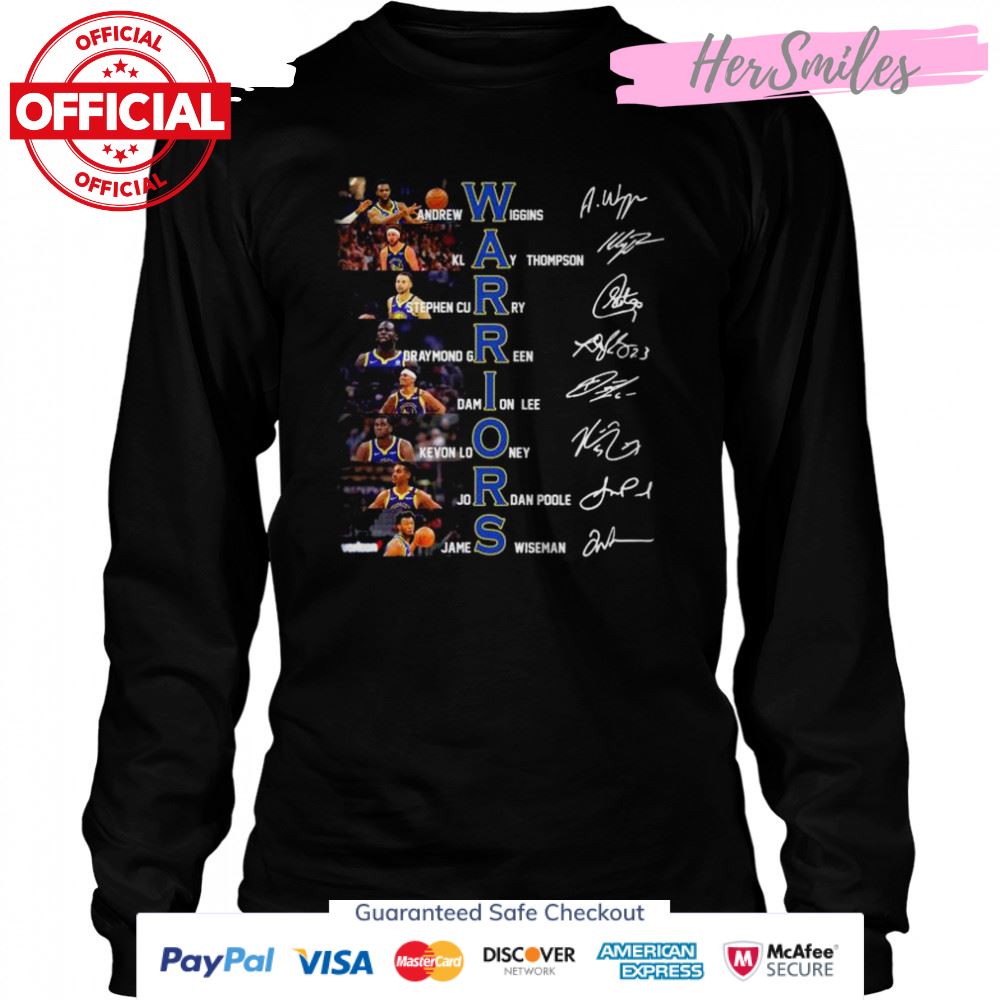 Golden State Warriors all team 2022 signatures shirt Golden State Warriors all team 2022 signatures shirt