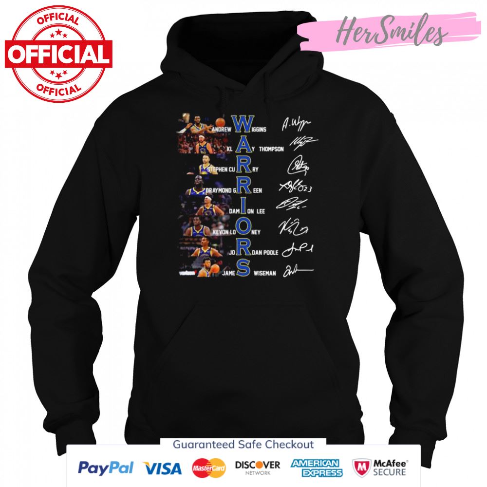 Golden State Warriors all team 2022 signatures shirt Golden State Warriors all team 2022 signatures shirt