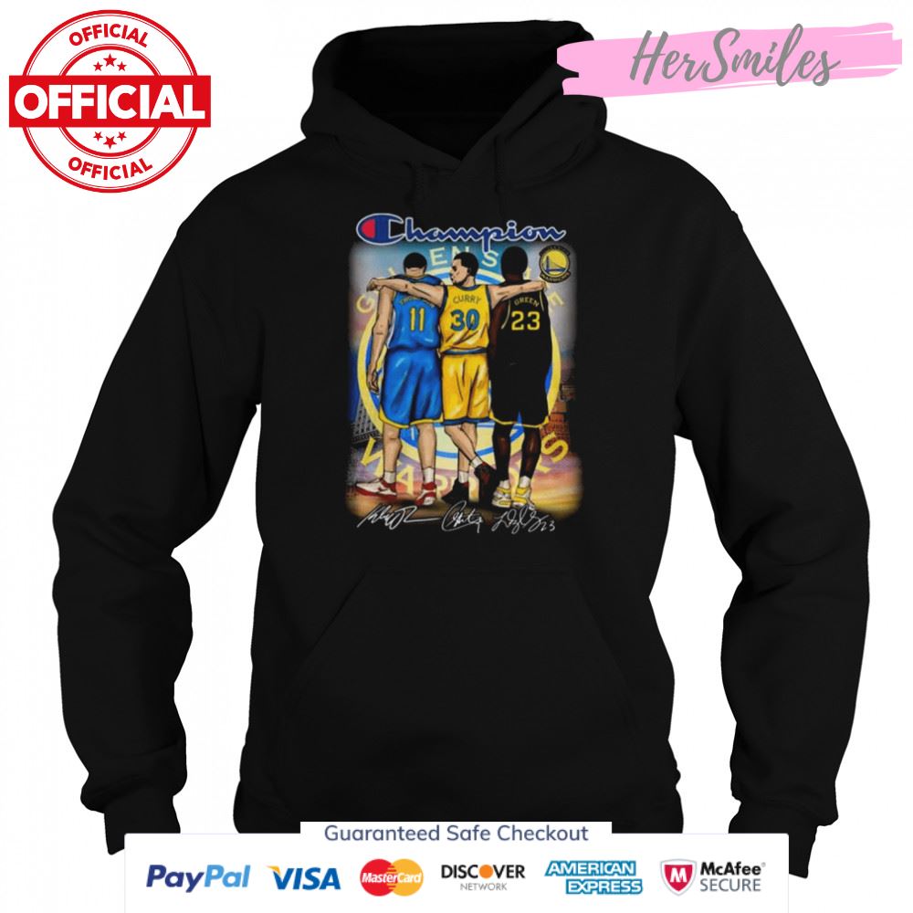 Golden State Warriors Klay Thompson Curry Green signatures shirt Golden State Warriors Klay Thompson Curry Green signatures shirt