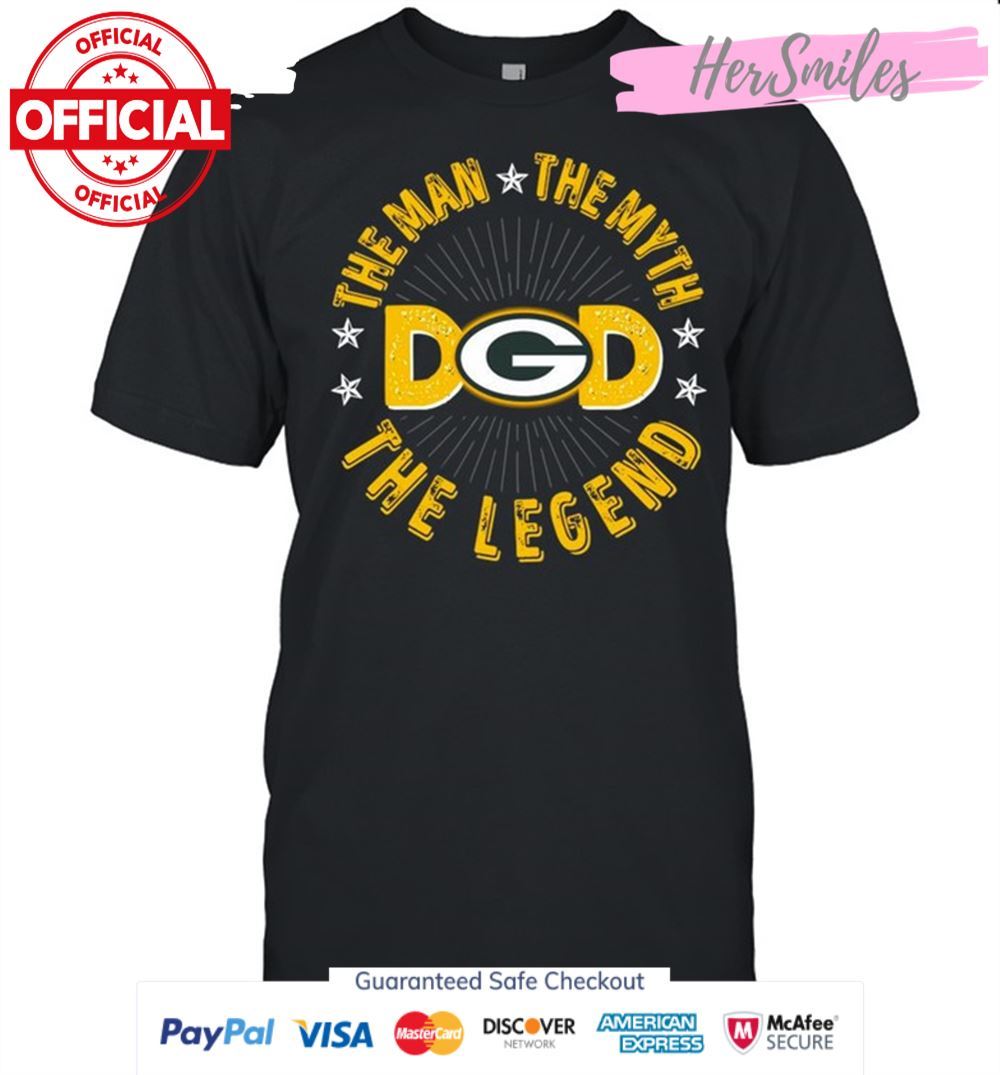 Green Bay Packers The Man The Myth The Legend Graphic T-Shirt