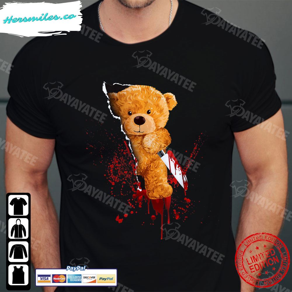 Halloween Horror Shirt Horror Teddy Bear T-Shirt