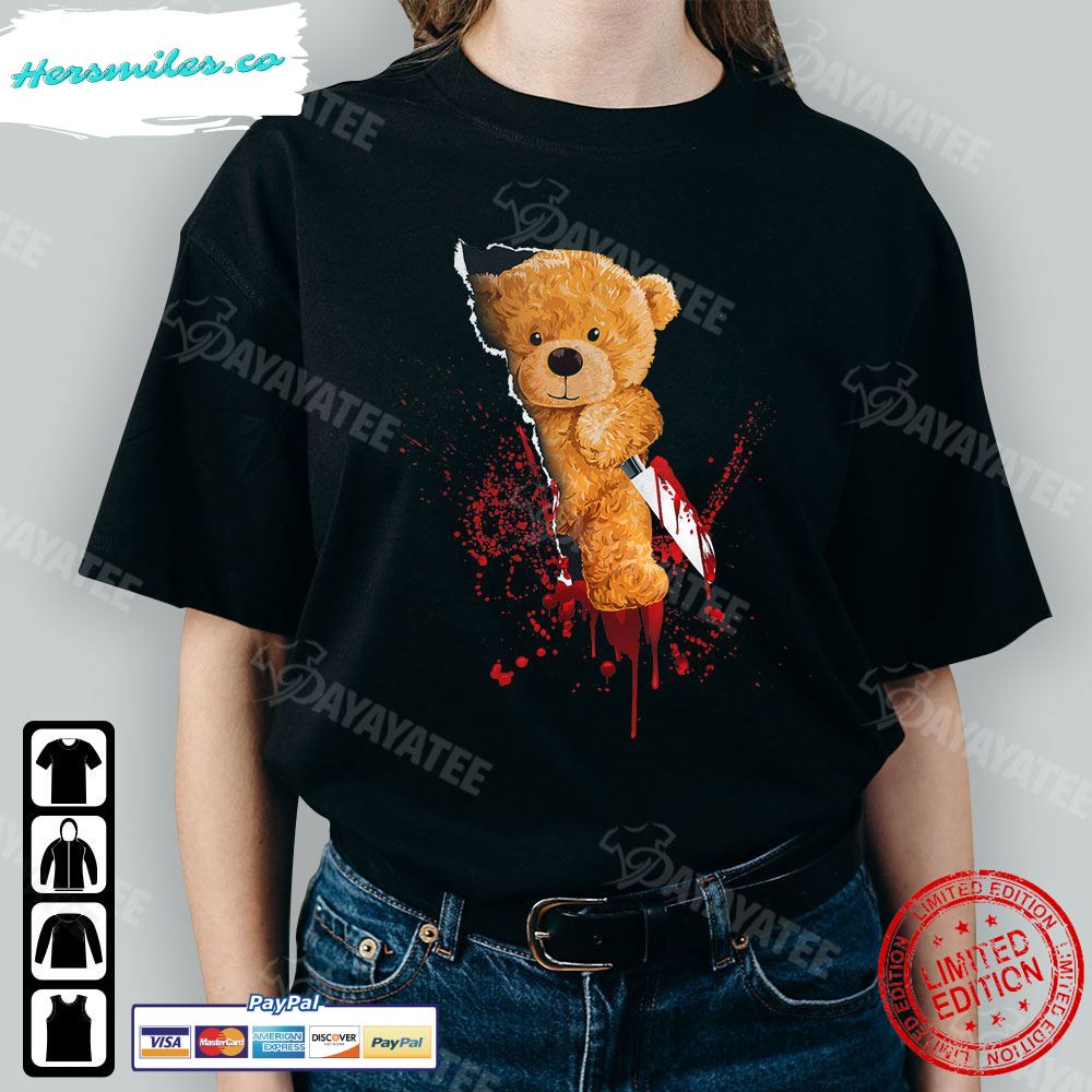 Halloween Horror Shirt Horror Teddy Bear T-Shirt