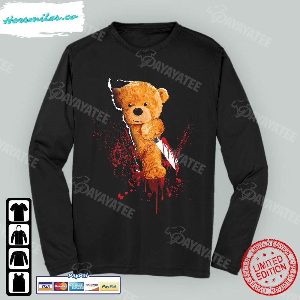 Halloween Horror Shirt Horror Teddy Bear T-Shirt Halloween Horror Shirt Horror Teddy Bear T-Shirt