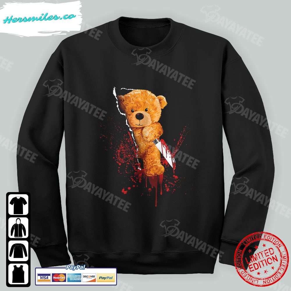Halloween Horror Shirt Horror Teddy Bear T-Shirt Halloween Horror Shirt Horror Teddy Bear T-Shirt
