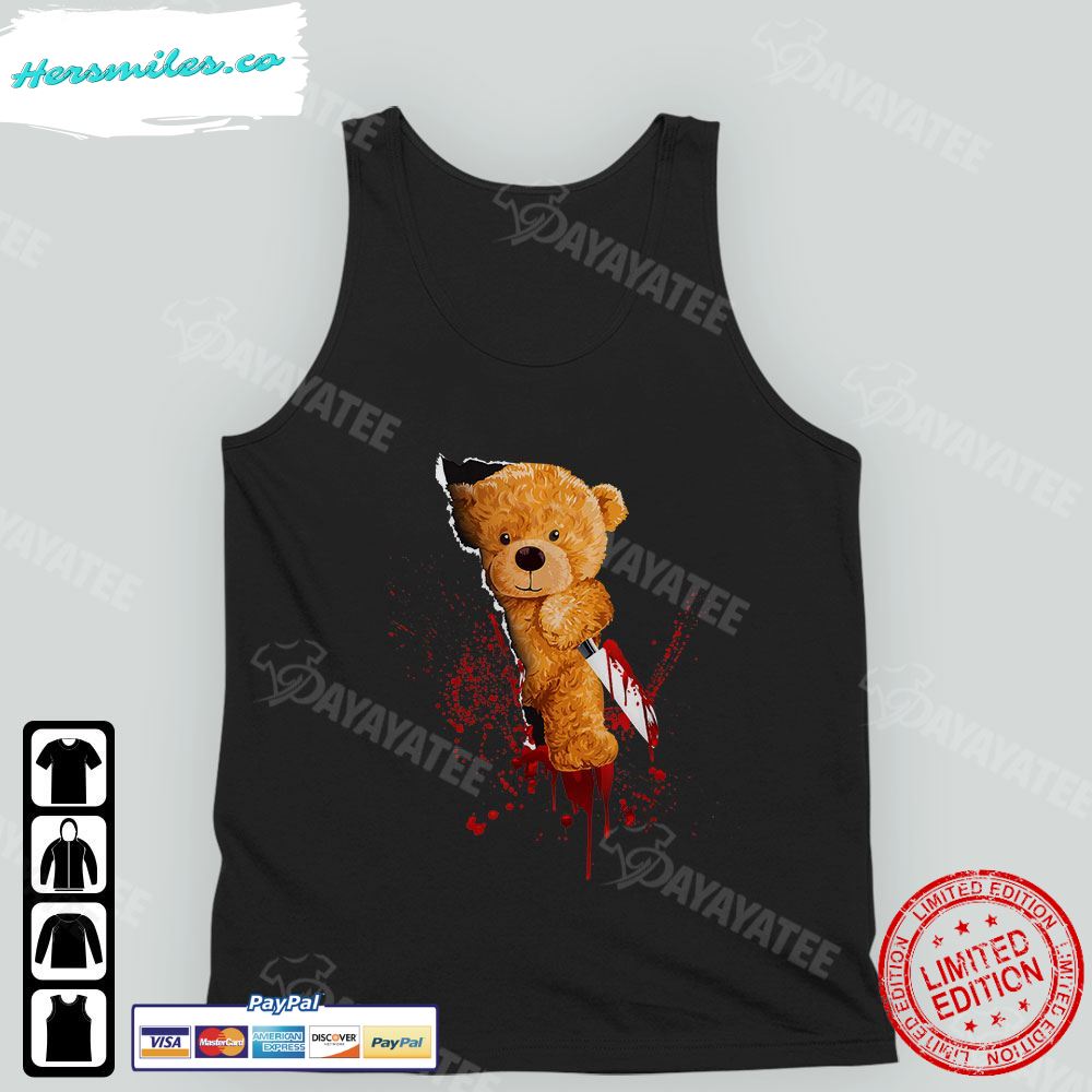 Halloween Horror Shirt Horror Teddy Bear T-Shirt Halloween Horror Shirt Horror Teddy Bear T-Shirt