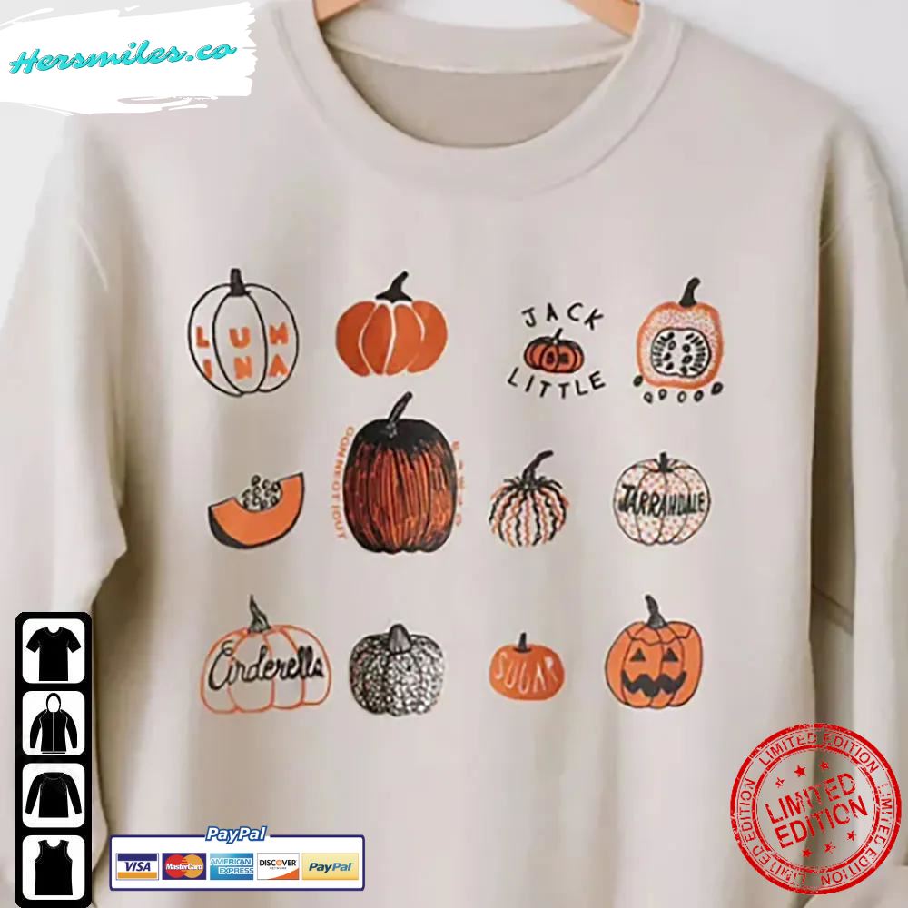Halloween Pumpkins Sweatshirt Jack O Lantern Spooky Season T-Shirt