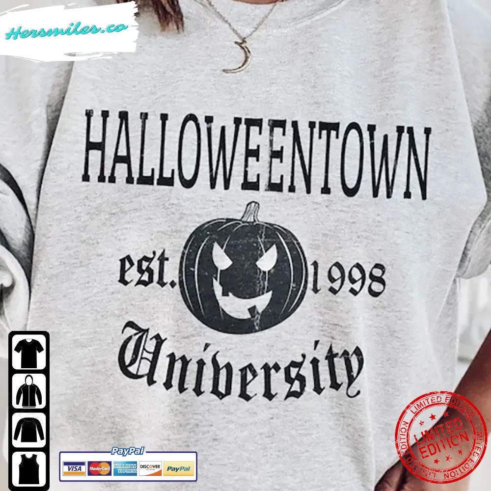 Halloweentown University Crewneck Sweatshirt Fall Halloween Sweater T-Shirt