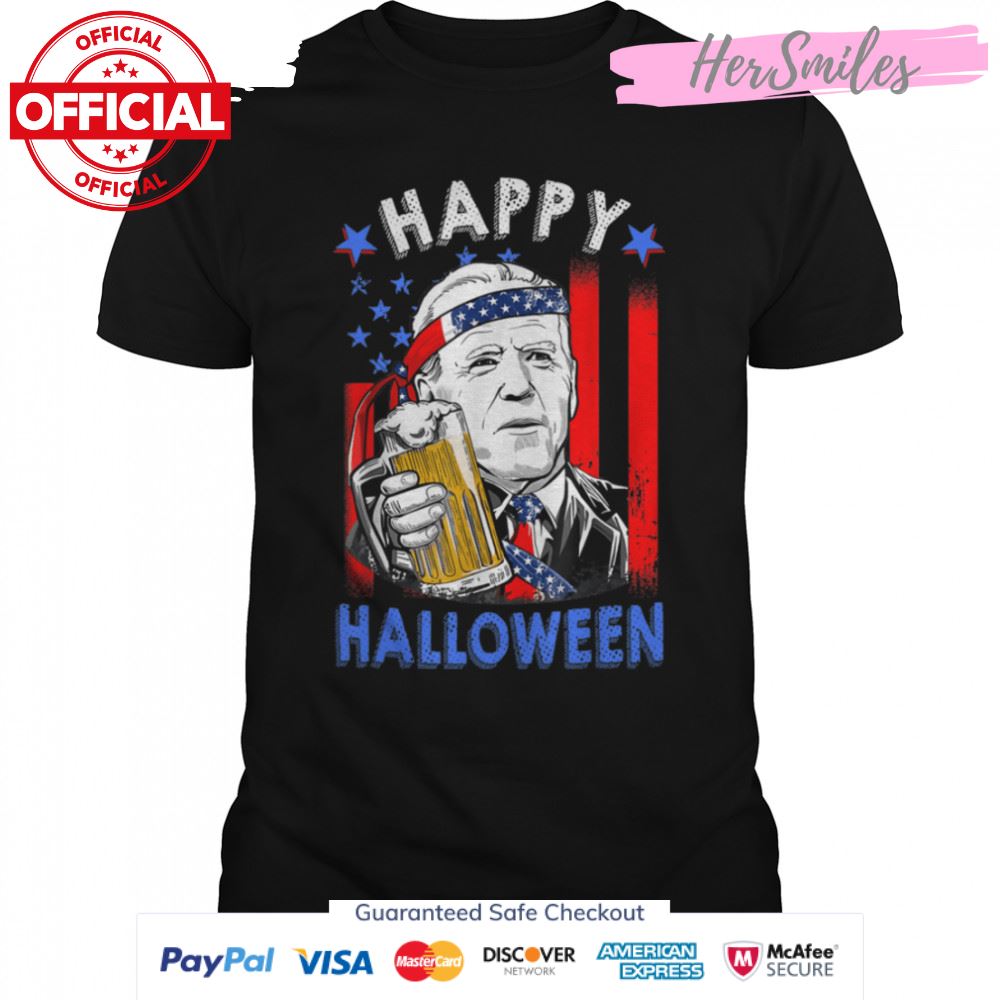 Happy 4th Of Halloween Funny Joe Biden Confused 4th Of July T-Shirt