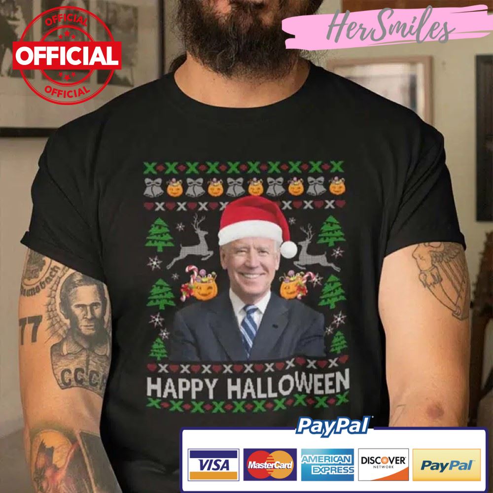Happy Halloween Joe Biden Ugly Christmas Shirt