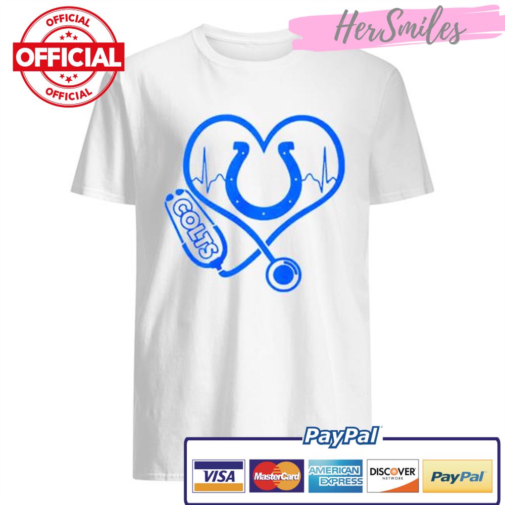 Heartbeat Nurse love Indianapolis Colts shirt