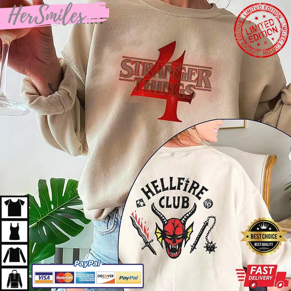 Hellfire Club, Stranger Things 4 Gift Fir Fan T-shirt