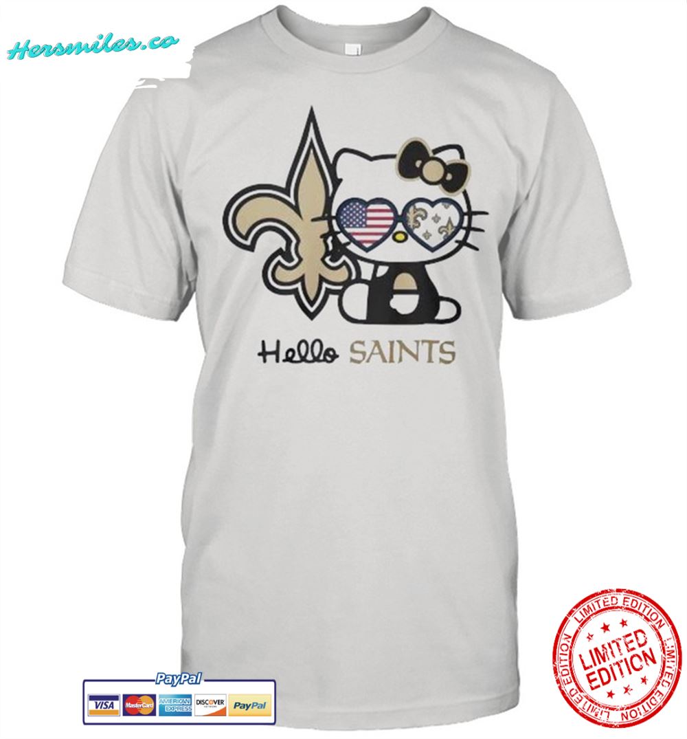 Hello Kitty New Orleans Saints shirt