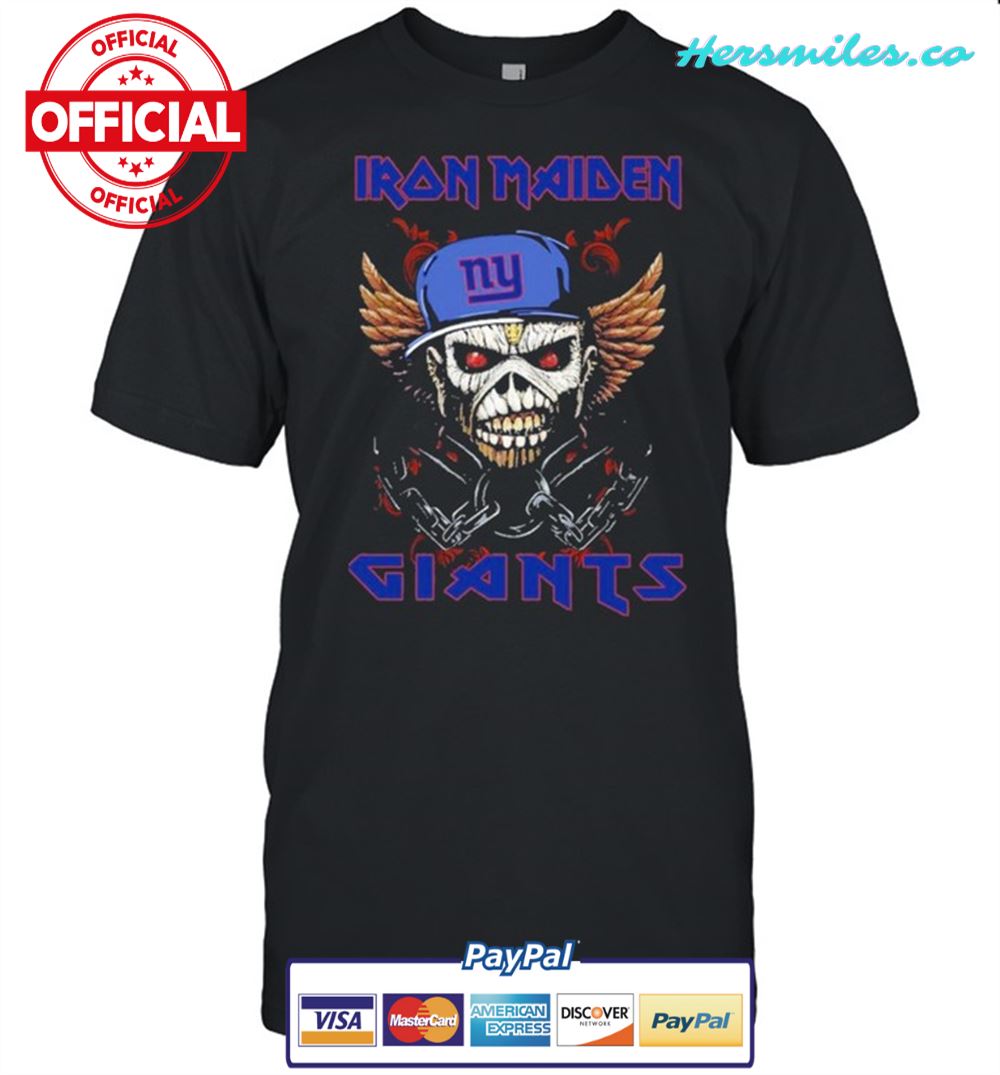 Hot Iron Maiden Skull New York Giants Shirt