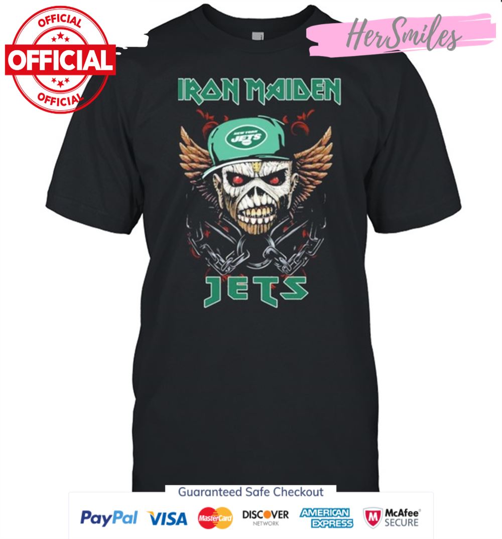 Hot Iron Maiden Skull New York Jets Shirt
