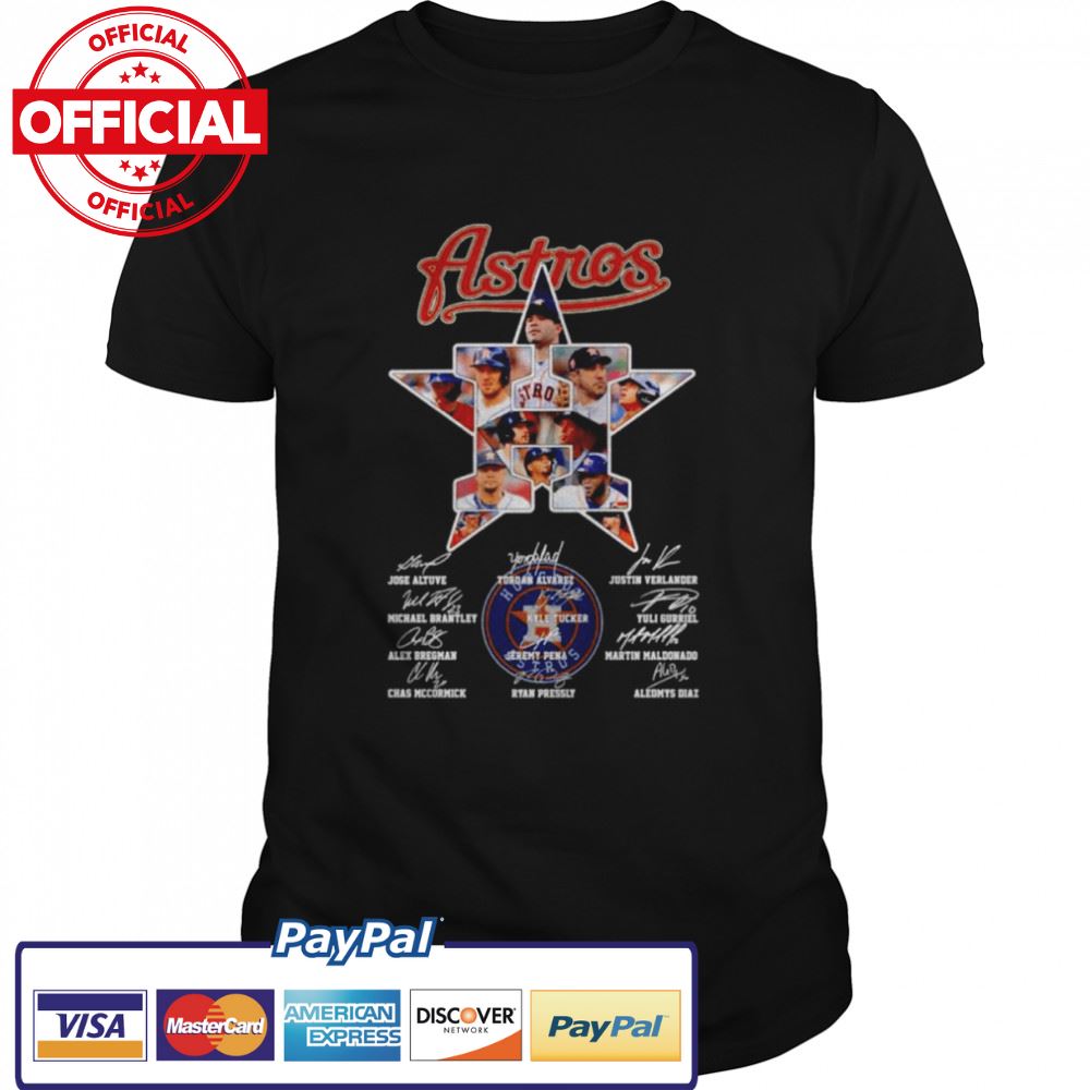 Houston Astros Baseball Team 2022 Signatures Shirt