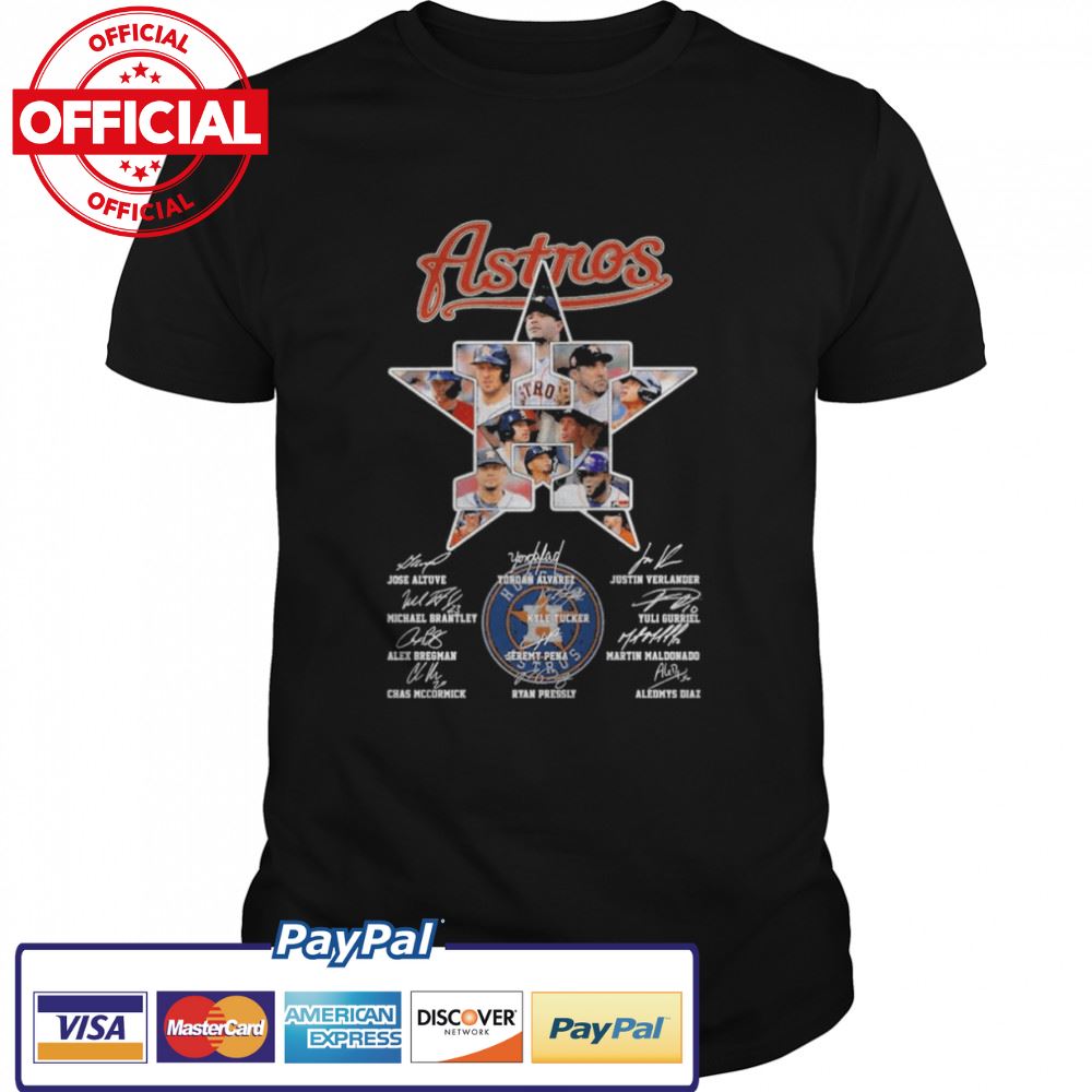 Houston Astros Team Baseball Jose Altuve Yordan Alvarez signatures shirt Houston Astros Team Baseball Jose Altuve Yordan Alvarez signatures shirt