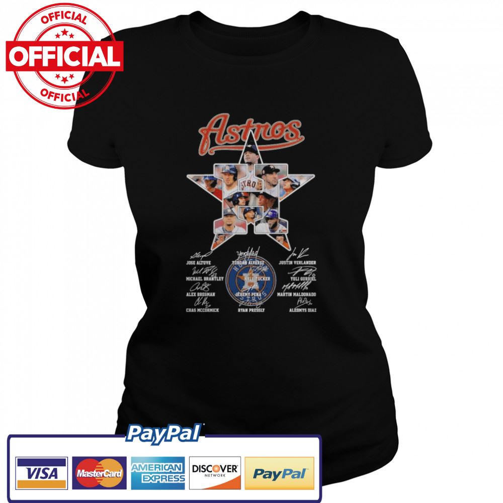 Houston Astros Team Baseball Jose Altuve Yordan Alvarez signatures shirt Houston Astros Team Baseball Jose Altuve Yordan Alvarez signatures shirt