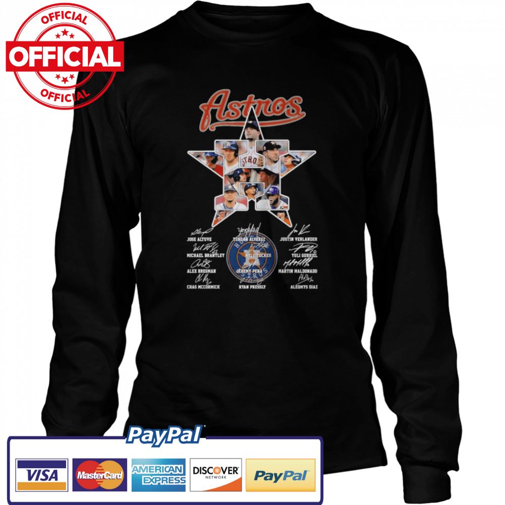 Houston Astros Team Baseball Jose Altuve Yordan Alvarez signatures shirt Houston Astros Team Baseball Jose Altuve Yordan Alvarez signatures shirt
