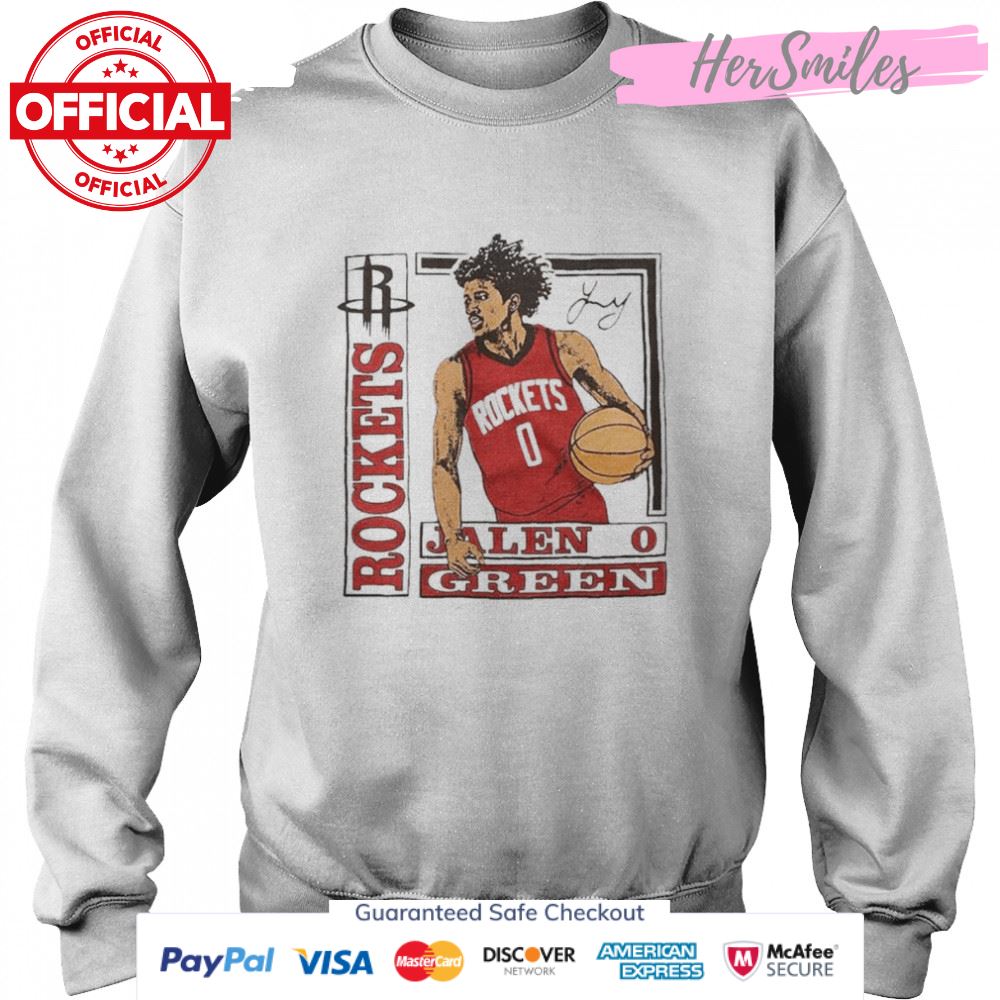 Houston Rockets Rookie Jalen Green Basketball signature shirt Houston Rockets Rookie Jalen Green Basketball signature shirt