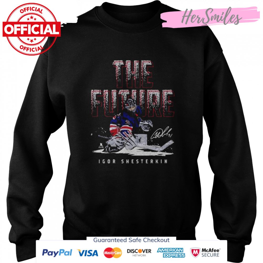 Igor Shesterkin New York R The Future Hockey Signatures 2022 T-Shirt Igor Shesterkin New York R The Future Hockey Signatures 2022 T-Shirt