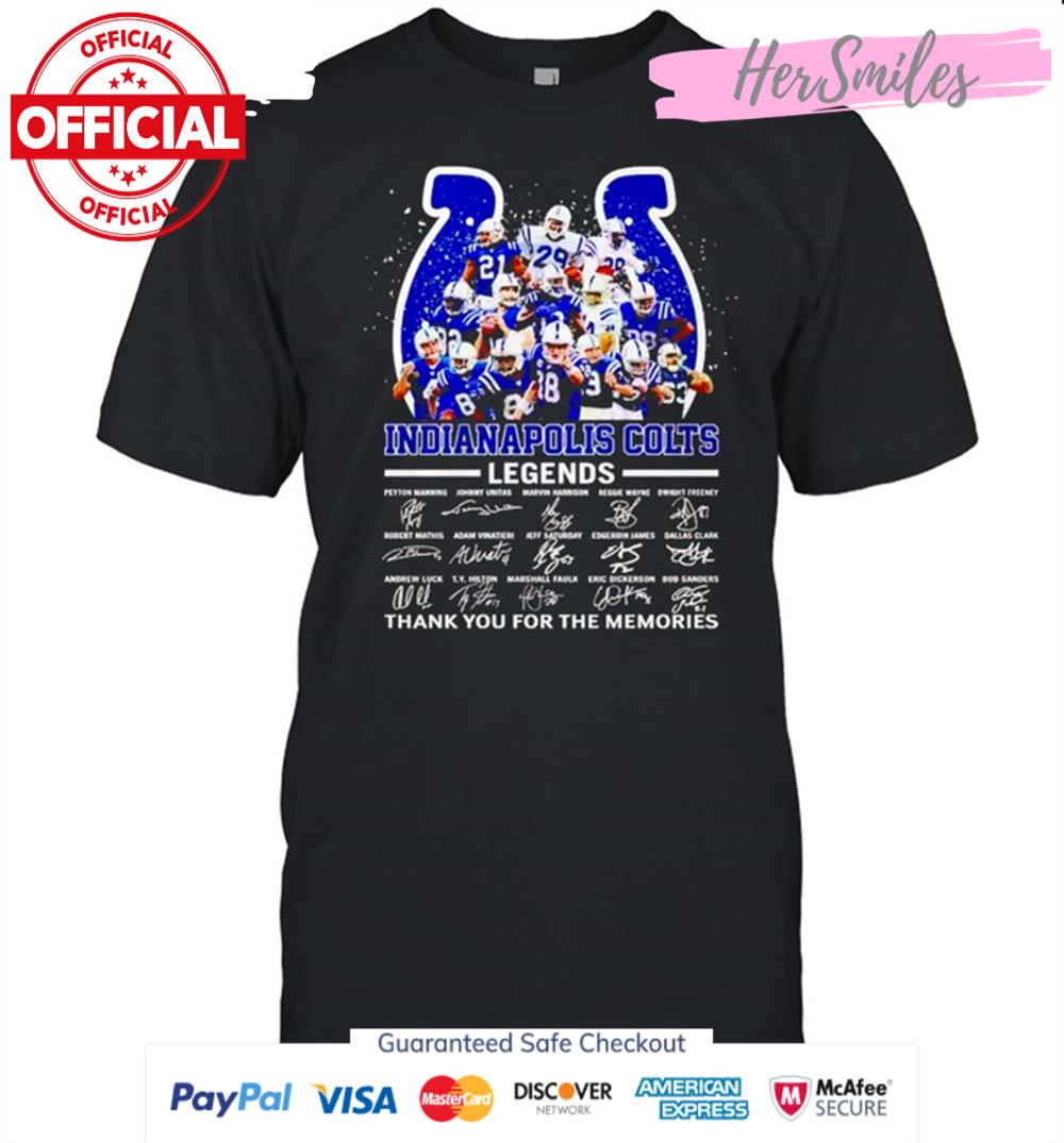 Indianapolis Colts legends thank you for the memories shirt