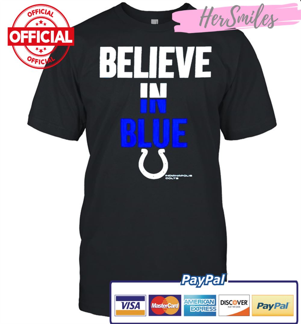 Indianapolis Colts Nike believe in blue shirt