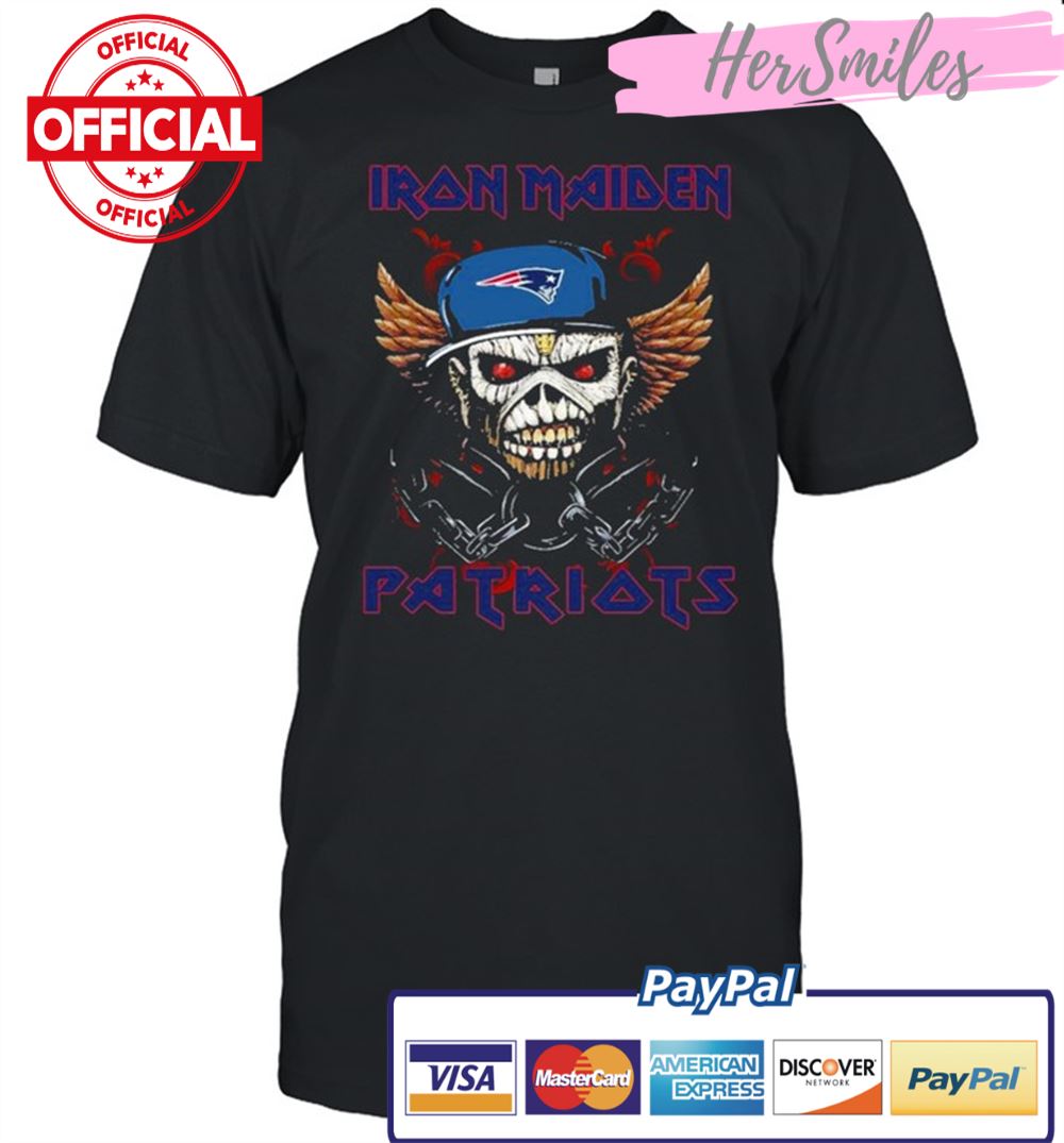 Iron Maiden Skull New England Patriots Shirt