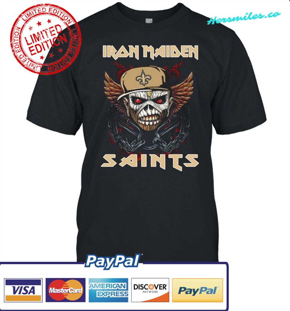 Iron Maiden Skull New Orleans Saints 2021 shirt