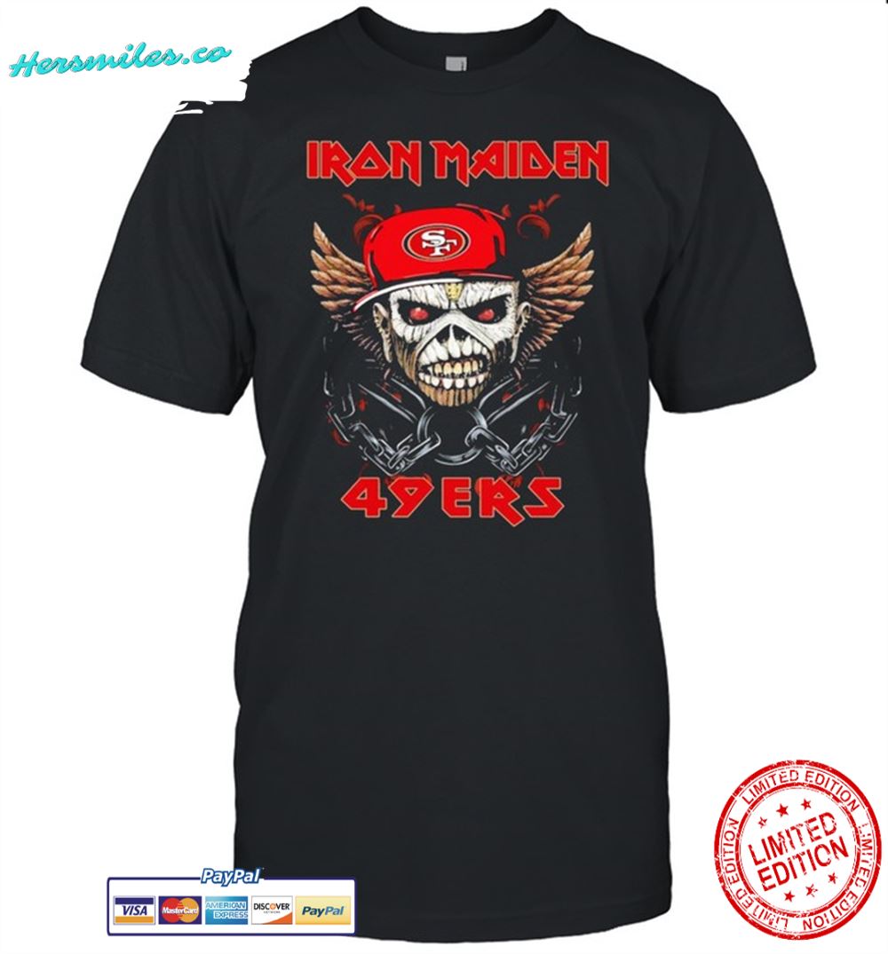 Iron Maiden Skull San Francisco 49ers Shirt