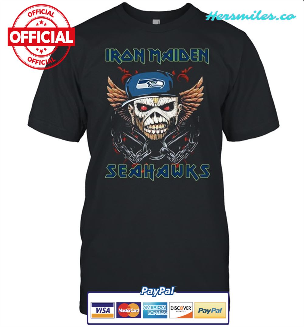 Iron Maiden Skull Seattle Seahawks shirt