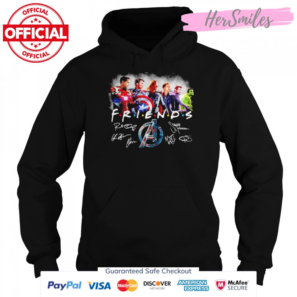 Iron Man Captain America Thor Black Widow Clint Barton and Hulk Friends signatures shirt Iron Man Captain America Thor Black Widow Clint Barton and Hulk Friends signatures shirt