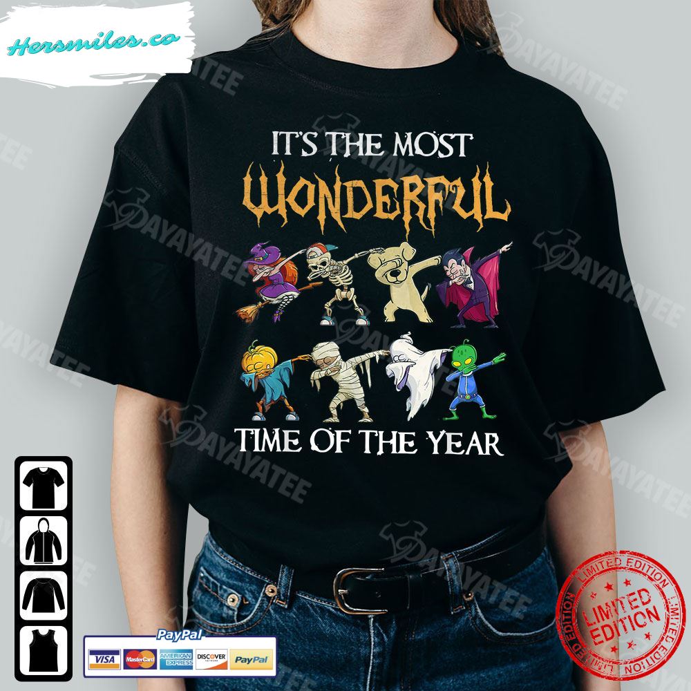 It’S The Most Wonderful Time Of The Year Shirt Halloween Cartoon Charaters T-Shirt