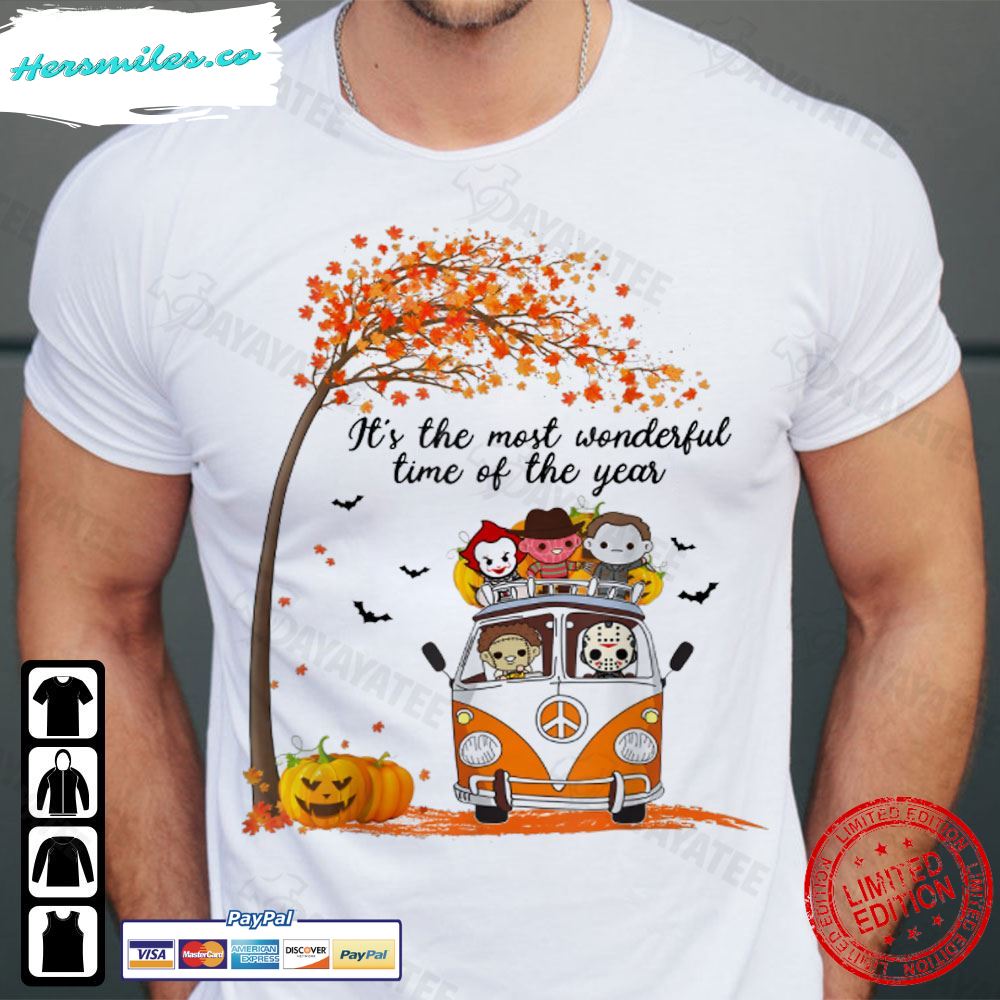 It’S The Most Wonderful Time Of The Year Shirt Halloween Horor Chibi T-Shirt