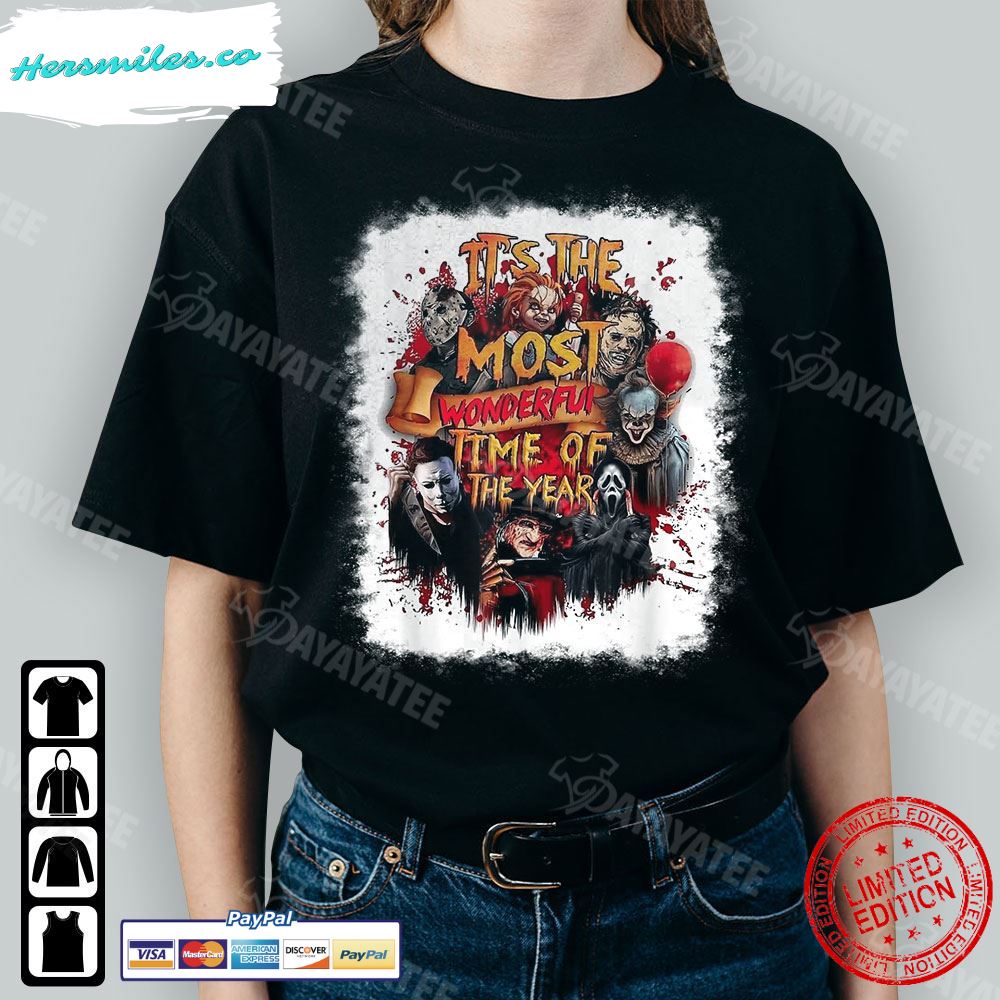 It’S The Most Wonderful Time Of The Year Shirt Horror Halloween T-Shirt