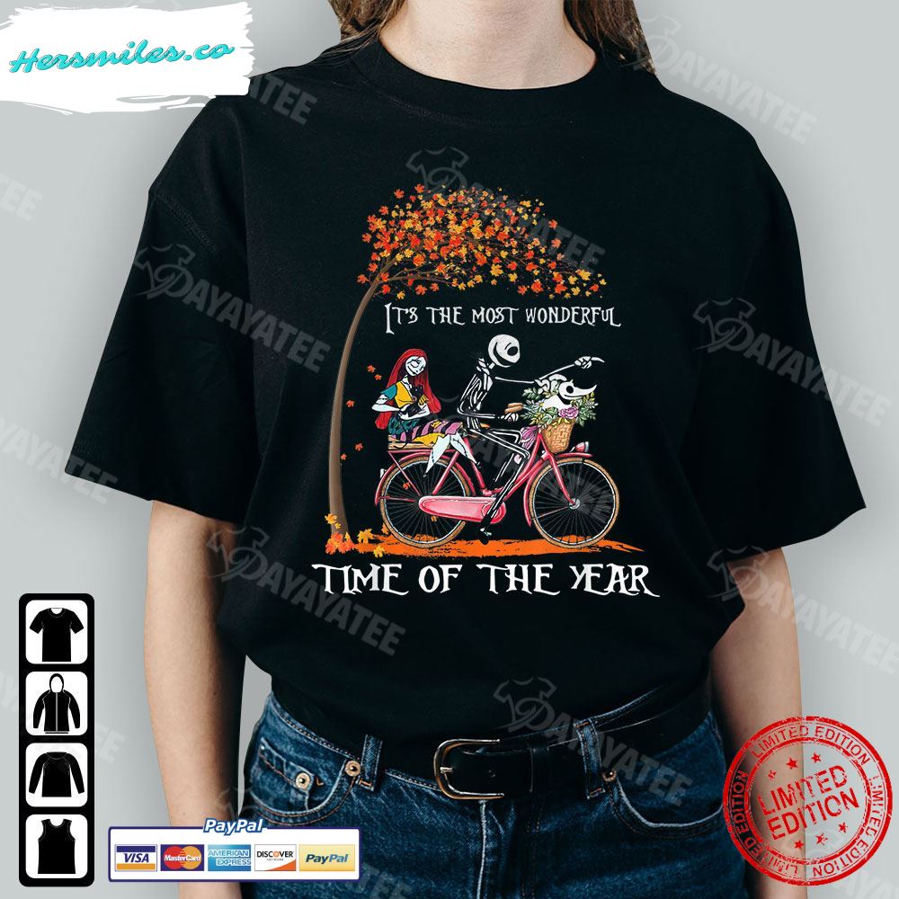 It’S The Most Wonderful Time Of The Year Shirt Skeleton Couple Halloween T-Shirt
