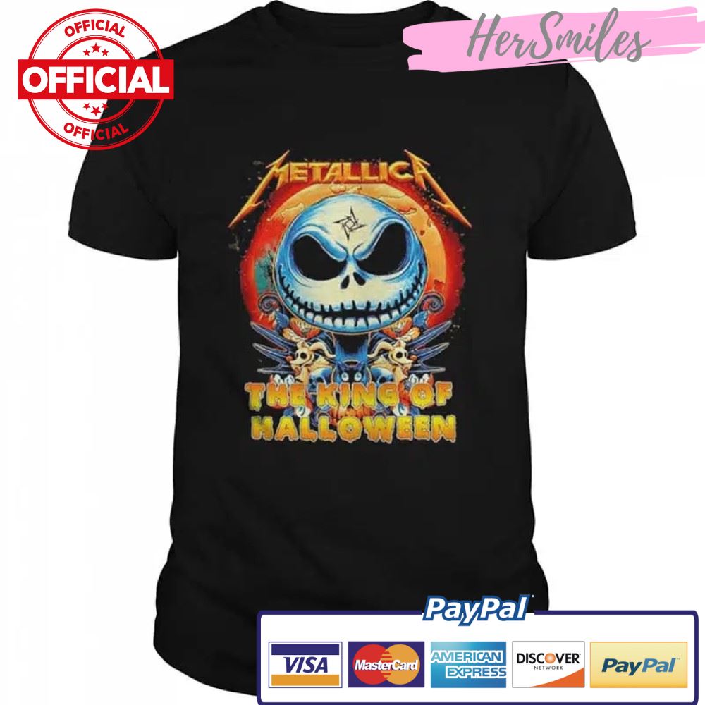 Jack Skellington Metallica The King Of Halloween shirt