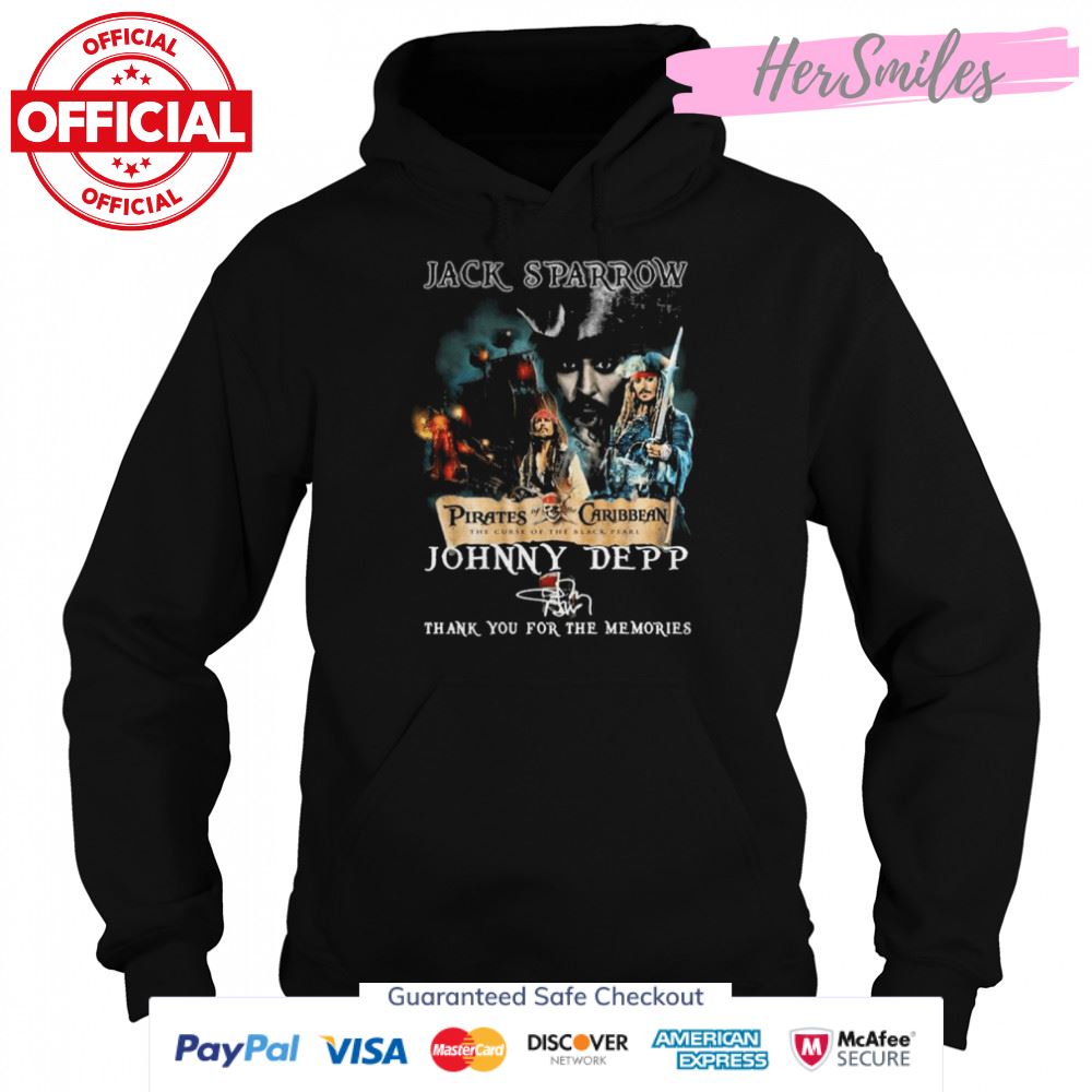 Jack Sparrow Johnny Depp Pirates Of The Caribbean The Curse Of The Black Pearl Signature Shirt Jack Sparrow Johnny Depp Pirates Of The Caribbean The Curse Of The Black Pearl Signature Shirt