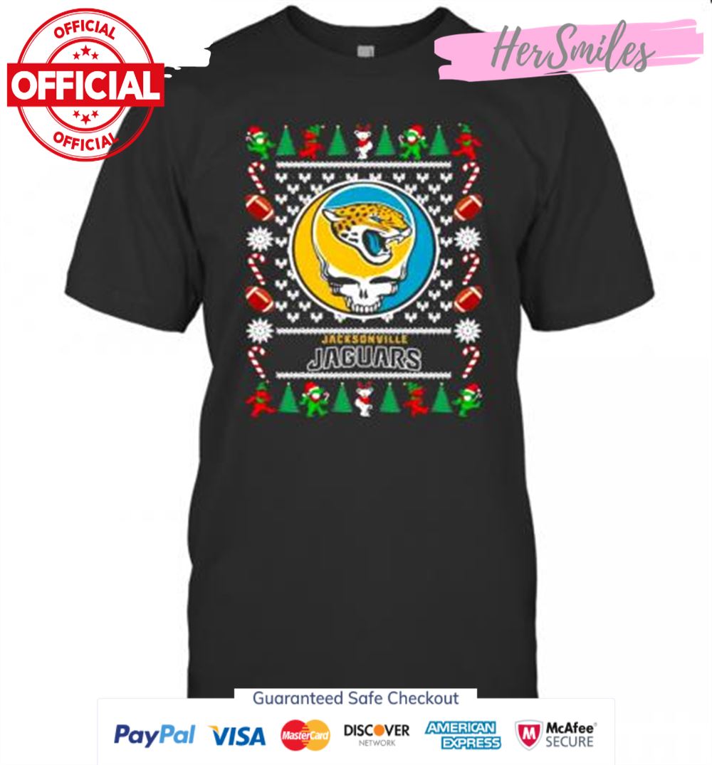 Jacksonville Jaguars Grateful Dead Ugly Christmas T-Shirt