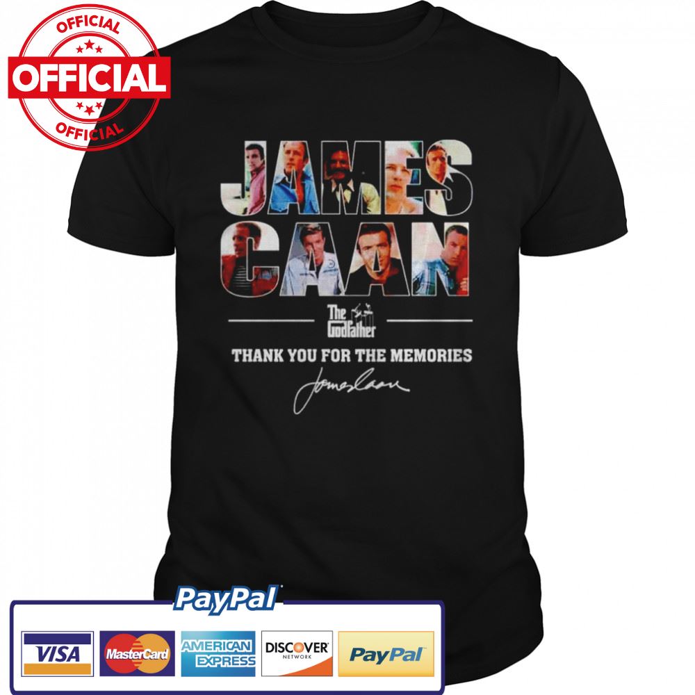 James Caan The Godfather thank you for the memories signature shirt