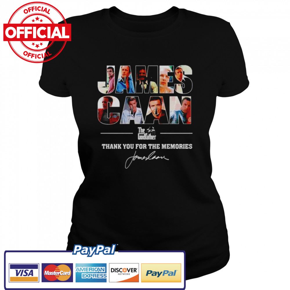 James Caan The Godfather thank you for the memories signature shirt