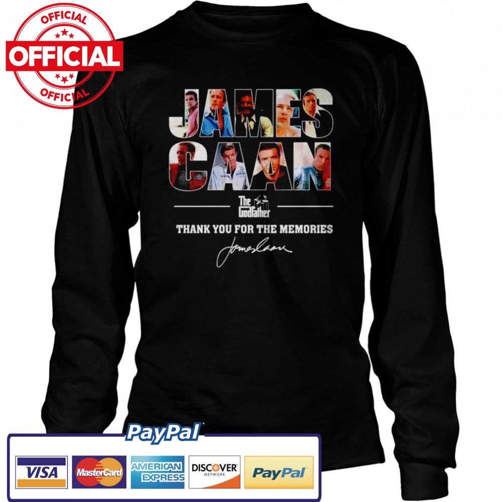 James Caan The Godfather thank you for the memories signature shirt James Caan The Godfather thank you for the memories signature shirt