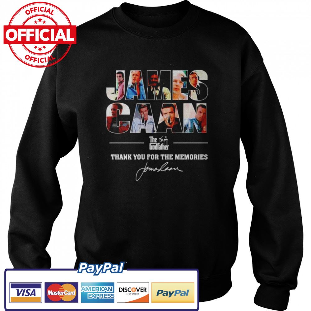 James Caan The Godfather thank you for the memories signature shirt James Caan The Godfather thank you for the memories signature shirt